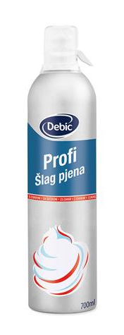 DEBIC Bita śmietana 26% słodzona 700ml /6