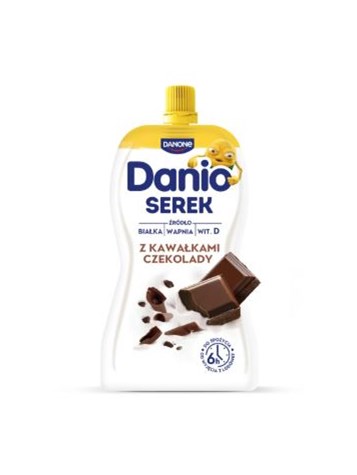 DANONE DANIO  Serek z kaw. czek. saszetka 120g /16