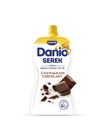 DANONE DANIO  Serek z kaw. czek. saszetka 120g /16
