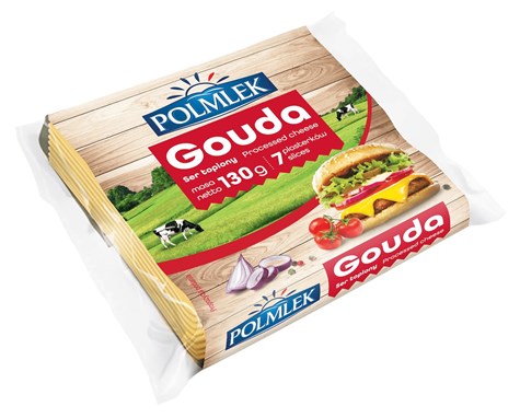 POLMLEK Ser topiony plastry gouda 130g /13
