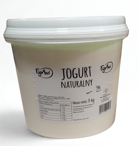 FIGAND Jogurt naturalny 3% wiadro 5kg /1