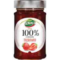 ŁOWICZ Dżem 100% z owoców truskawkowy 210g /8