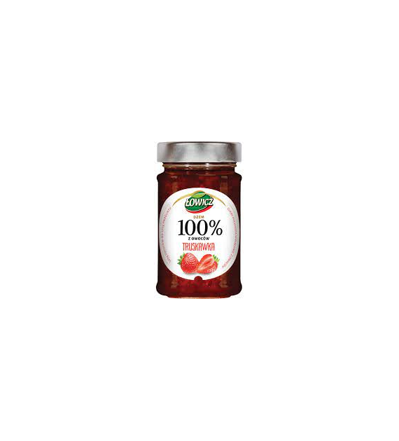 ŁOWICZ Dżem 100% z owoców truskawkowy 210g /8
