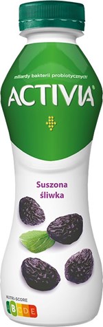 DANONE Activia do picia suszona śliwka 280g /6