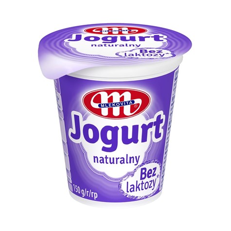MLEKOVITA Jogurt polski 150g natura bez laktozy/20