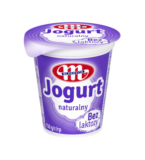 MLEKOVITA Jogurt polski 150g natura bez laktozy/20