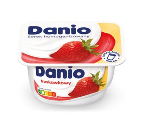 DANONE DANIO Serek truskawkowy 130g /16