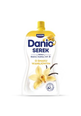 DANONE DANIO  Serek waniliowy saszetka 120g /16