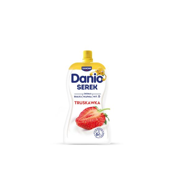 DANONE DANIO  Serek truskawkowy saszetka 120g /16