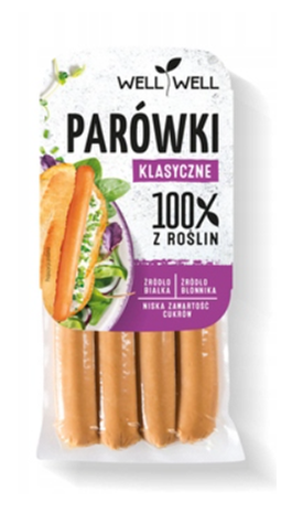 WELL WELL Parówki sojowe classic 200g /1