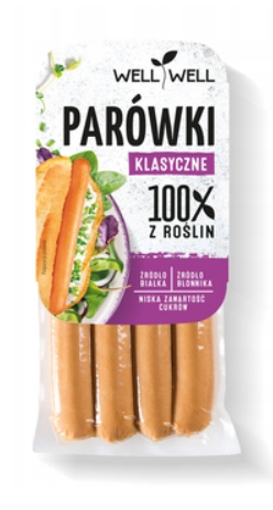 WELLWELL Parówki sojowe classic 200g