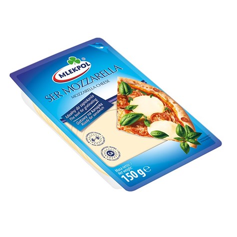 MLEKPOL Ser plastry Mozzarella 150g /12