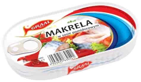 GRAAL Makrela w sosie pomidorowym 170g /15