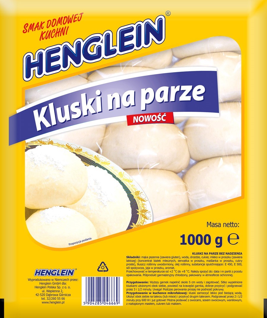 HENGLEIN Kluski na parze 1000g /6/