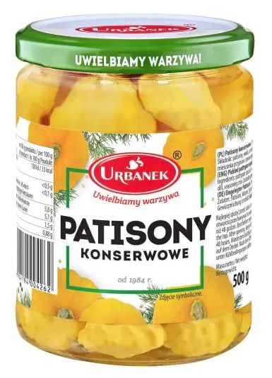 URBANEK Patisony konserwowe 540g/240g/8/