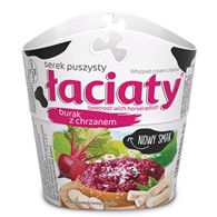 MLEKPOL ŁACIATY Serek puszysty burak-chrz 150g/12/