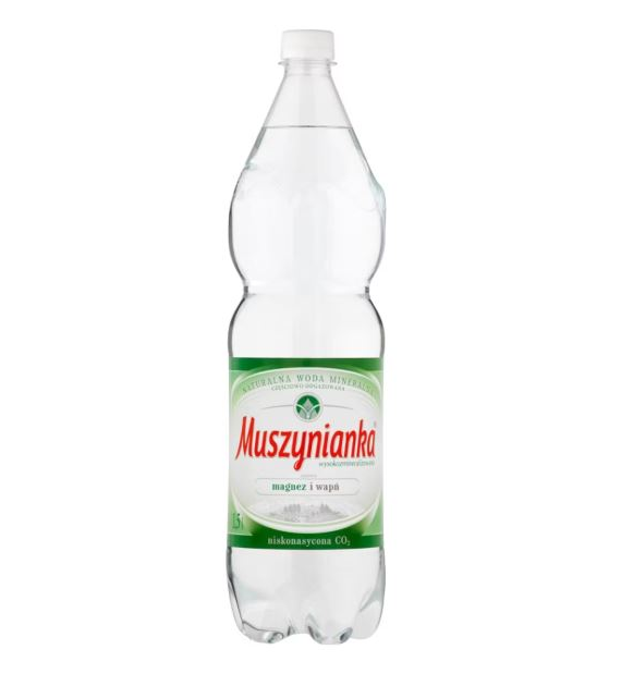 WK.MUSZYNIANKA Woda niegazowana zielona 1.5l/6