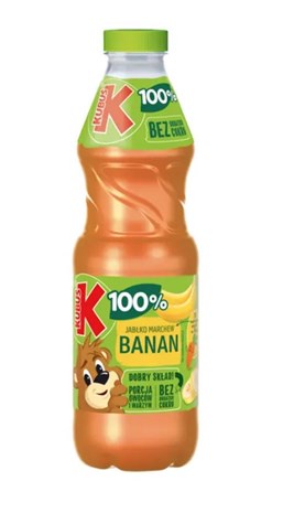 WK.KUBUŚ marchew-jabłko-banan 850ml/6
