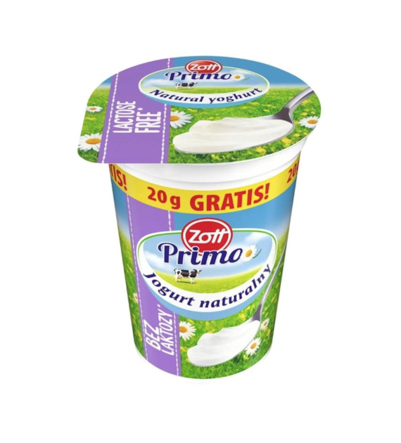 ZOTT Jogurt naturalny bez lakt 180g+20g GRATIS /20