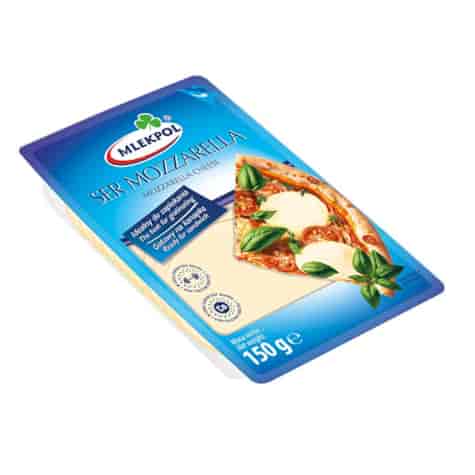 MLEKPOL Ser plastry Mozzarella 150g /12