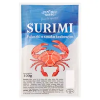 GARSO Paluszki surimi o smaku krabowym 100g /15