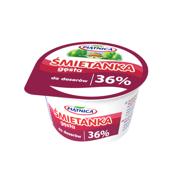 PIĄTNICA Śmietana 36% 200g /12