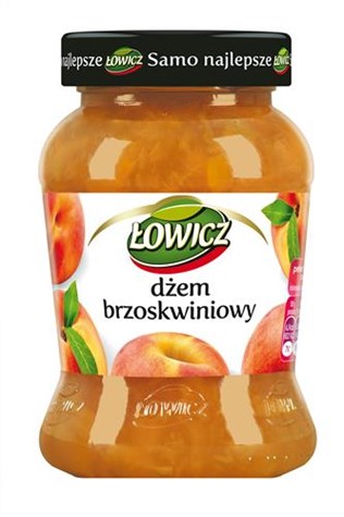 ŁOWICZ Dżem brzoskwinia n/s 450g/6/*6