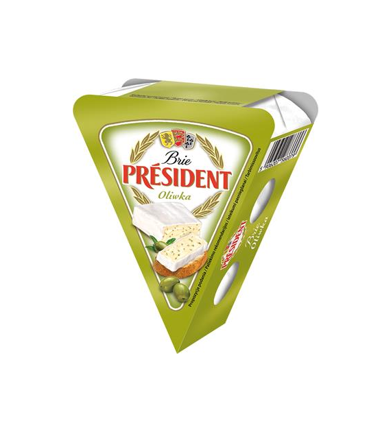 PRESIDENT Brie oliwka 125g /12