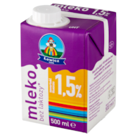 ŁOWICZ  Mleko UHT 1,5% bez laktozy 0,5l /12