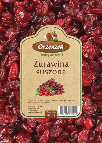 ORZESZEK Żurawina suszona 100g /40/*10