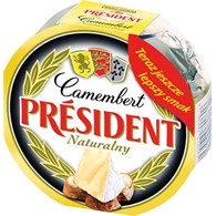 PRESIDENT Camembert 120g naturalny /16/