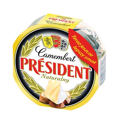 PRESIDENT Camembert naturalny 120g /16