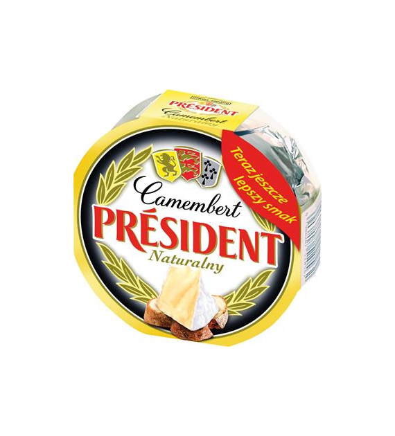 PRESIDENT Camembert naturalny 120g /16