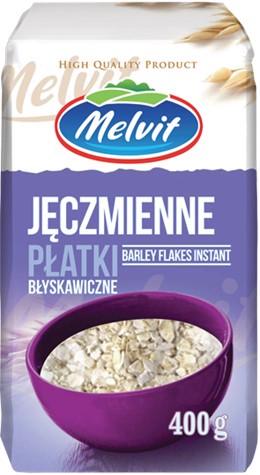 MELVIT Płatki jęczmien błyskawiczne 400g /12/