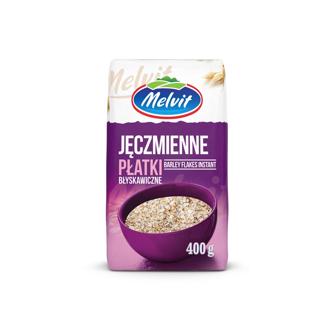 MELVIT Płatki jęczmienne błyskawiczne 400g/12