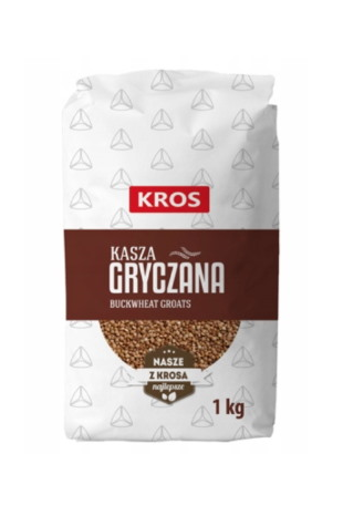 KROS Kasza gryczana folia 1kg /10