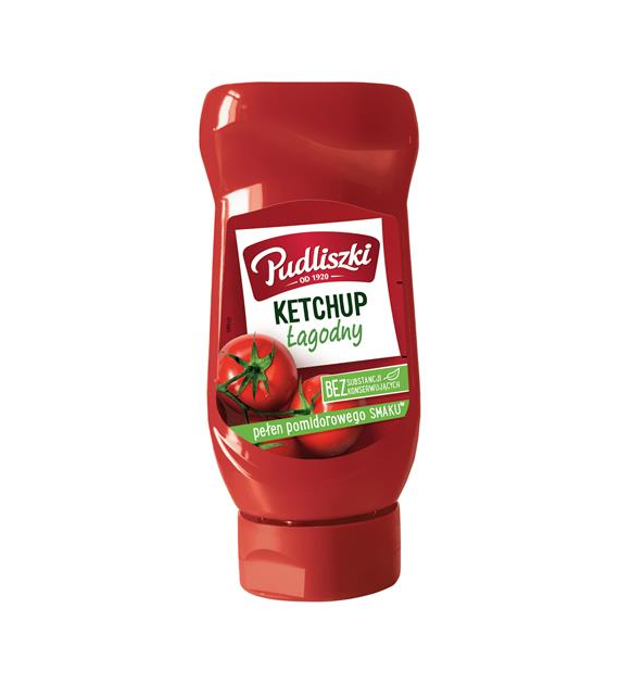 PUDLISZKI Ketchup łagodny plastik 480g /8
