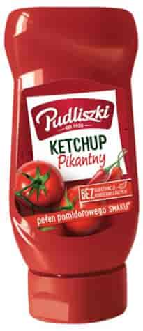 PUDLISZKI Ketchup pikantny plastik 480g /8
