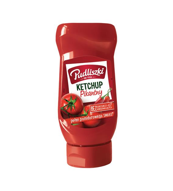 PUDLISZKI Ketchup pikantny plastik 480g /8