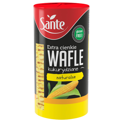 SANTE Wafle kukurydziane nat. cienkie 120g /12