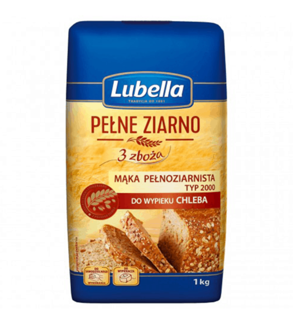 LUBELLA Mąka pełnoziarnista 1kg /10