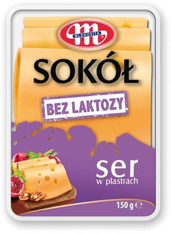 MLEKOVITA Ser plastry O/Z 150g Sokół b/laktozy/12/