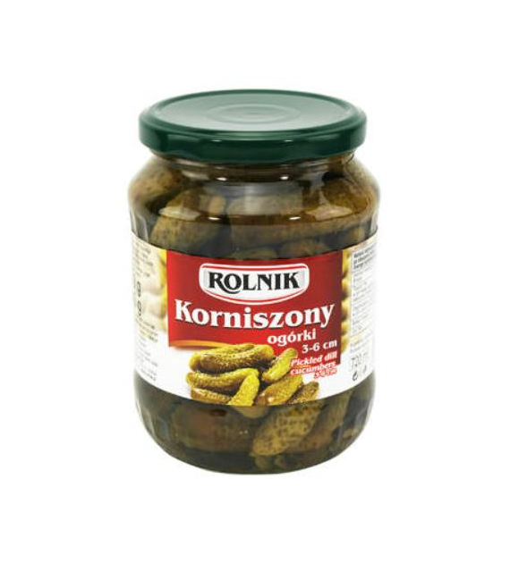 ROLNIK Ogórki korniszony mini 640g/350g /6