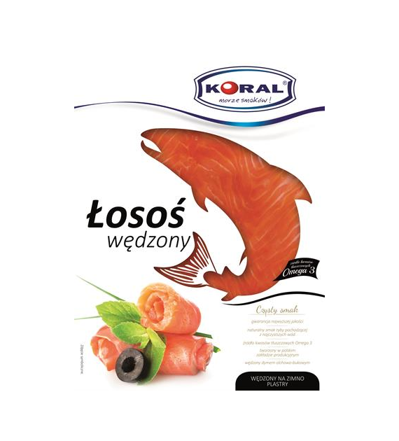 R. KORAL łosoś wędzony norweski plastry 100g /10