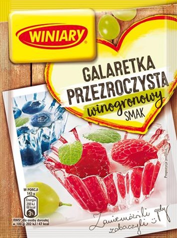 WINIARY Galaretka przezroczysta winogrono 71g /22