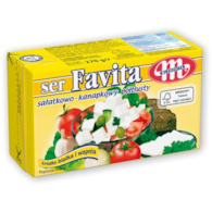 MLEKOVITA Ser feta FAVITA 12% żółta 270g /6