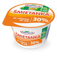 PIĄTNICA Śmietana 30% 200g /12