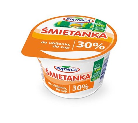 PIĄTNICA Śmietana 30% 200g /12