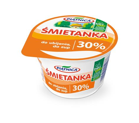 PIĄTNICA Śmietana 30% 200g /12
