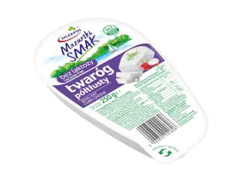 MLEKPOL Twaróg maz. klinek półtł. b/laktozy 250g/6